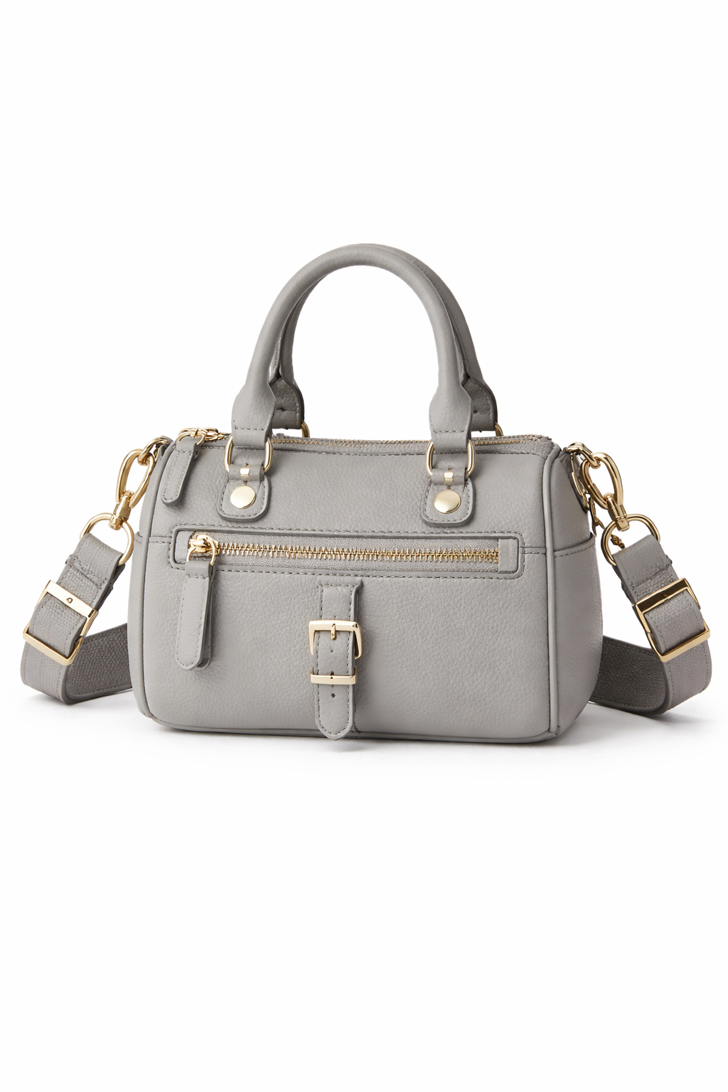 Grey Mini Barrel Bag